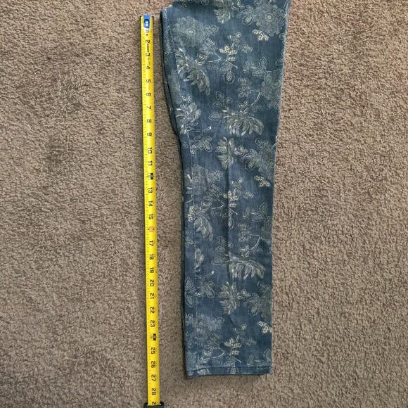 Lauren Jeans Co. Ralph Lauren Women's 6 30x27 Floarl Print All Over Pants Blue - Picture 8 of 8